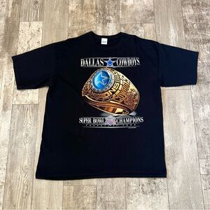 DALLAS COWBOYS 1993 Super Bowl Champions Ring USA Made Single Stitch T-Shirt XL